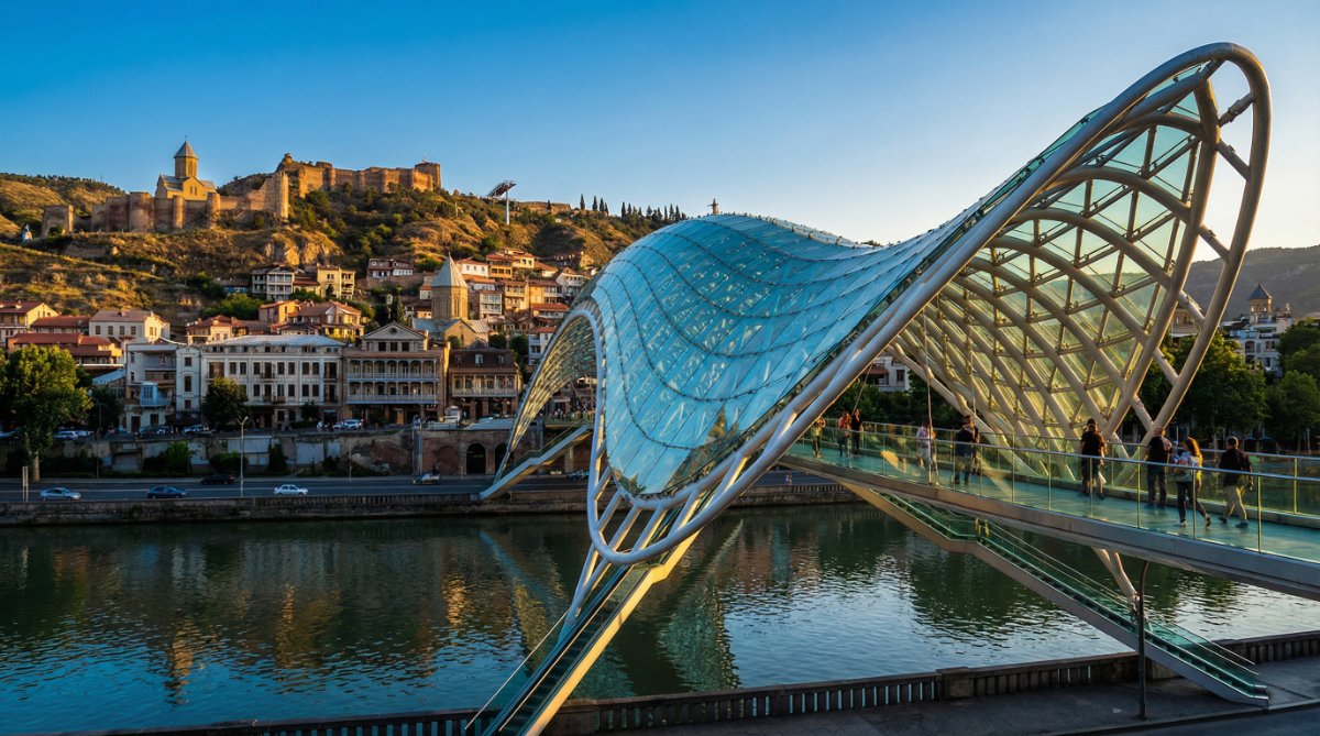 טביליסי - שמורת הטבע צאלקה וגשר הזכוכית התלוי