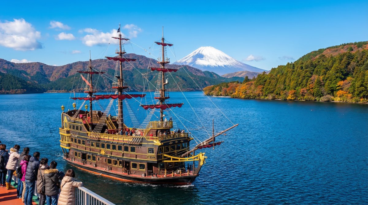 כפר הנינג'ות שינובינוסאטו - שייט באגם אשי