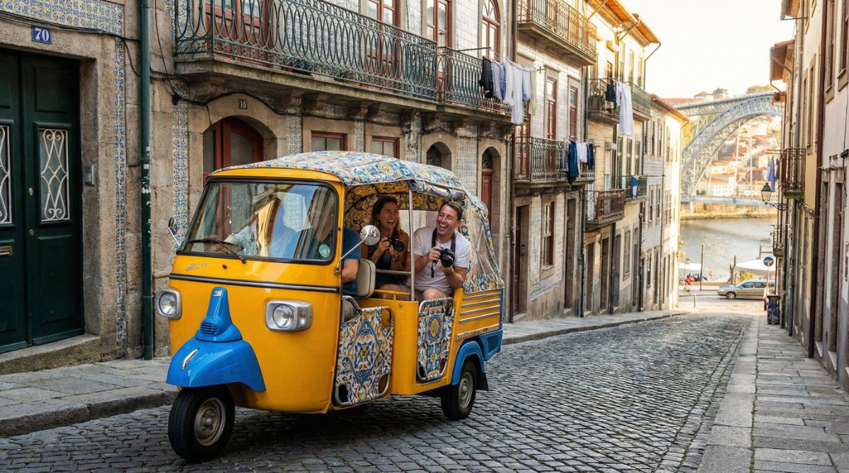 ביקור בפורטו בטוק טוק - שייט - ביקור באצטדיון הכדורגל DRAGAO