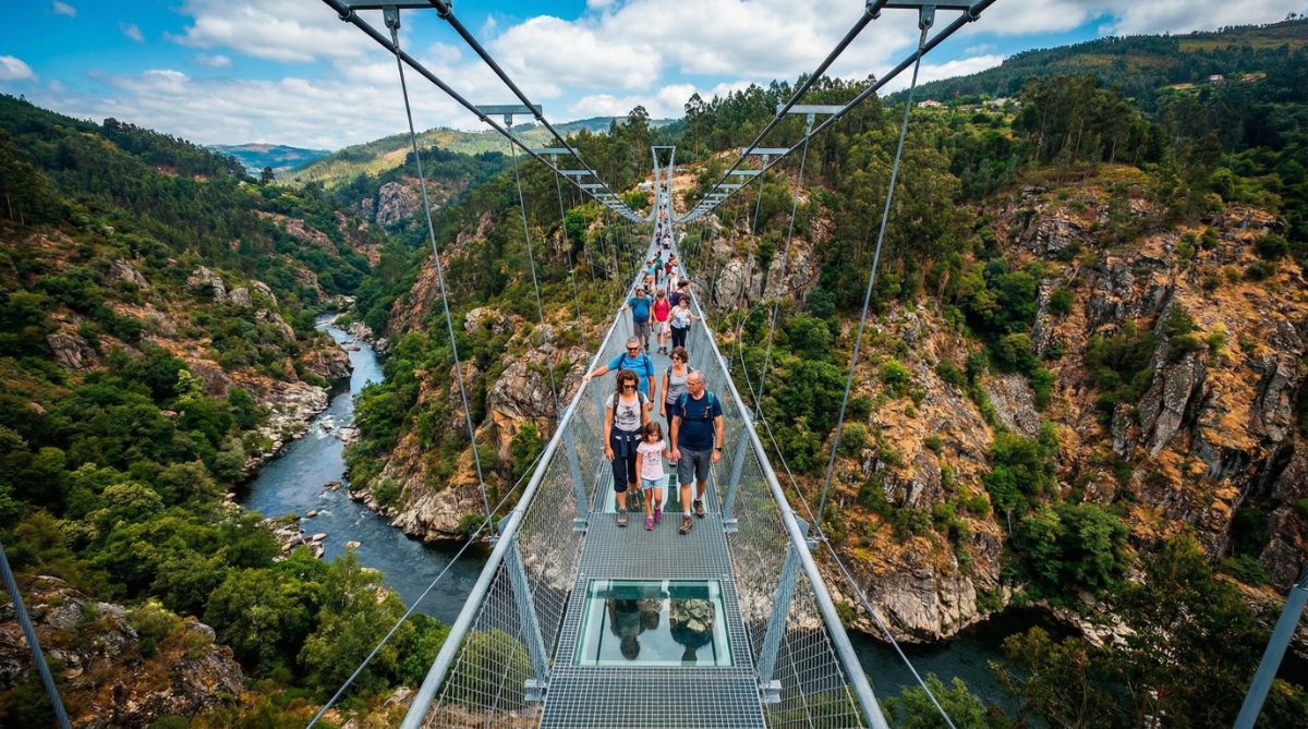 פארק ארוקה - פארק גיאוגרפי - שייט בקאנו - הגשר התלוי